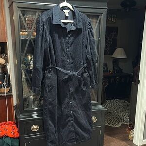 H&M dark navy corduroy dress